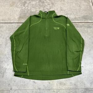 vintage mountain hardwear quarter zip fleece jacket size large